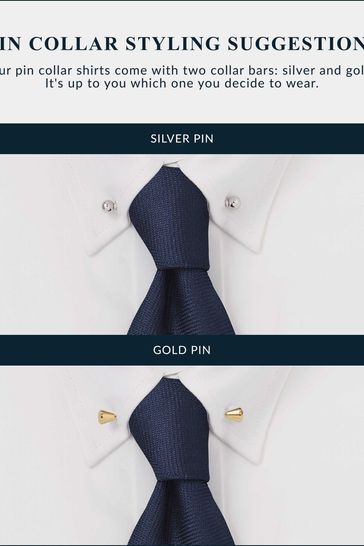 Buy Savile Row Company Cotton Poplin Extra Slim Pin Collar White