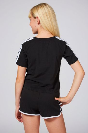 Black khaki shorts for girls cheap