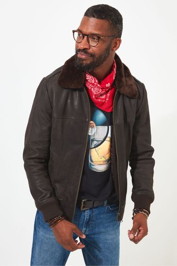 Joe browns leather jacket discount