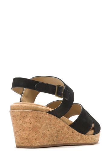 Hush puppies black sandals womens sale