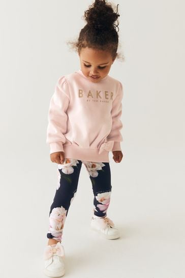 Buy Baker by Ted Baker 0 6yrs Pink Bow Sweater and Leggings Set from Next Netherlands