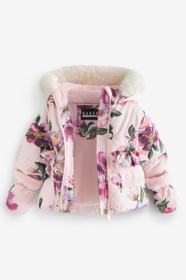Girls coat with mittens online