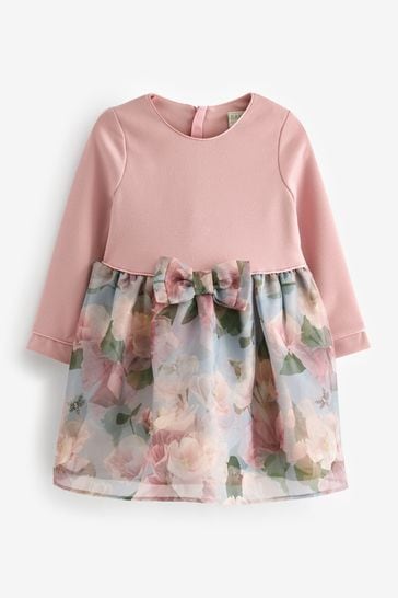 Buy Baker by Ted Baker 0 6yrs Pink Long Sleeve Organza Dress