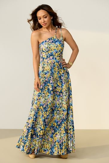 Buy Myleene Klass Floral One Shoulder Pleated Dress from Next Croatia