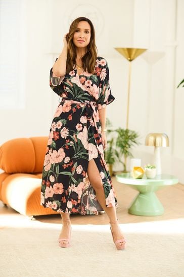 Myleene Klass Floral Print Wrap Dress