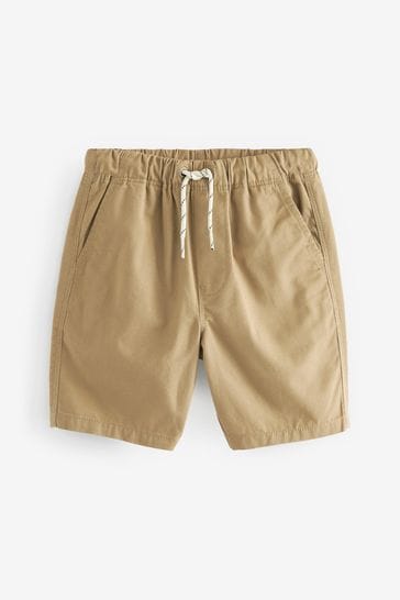Tan Brown Single Pull-On Shorts (3-16yrs)