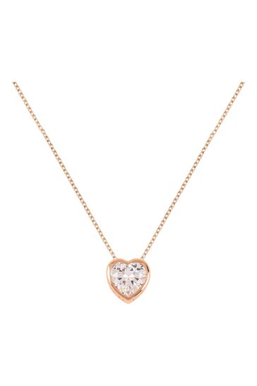 Buy Radley Ladies Love 18ct Rose Gold Tone Sterling Silver Clear
