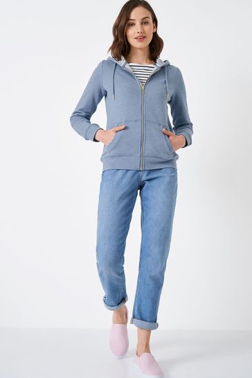 Blue cotton hoodie online