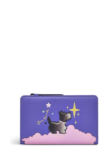 Radley London Medium Purple Shine Like A Star Bifold Purse