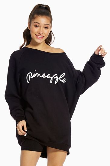 Pineapple Black Oversized Sweatshirt