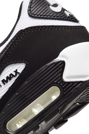 Buy Nike White Blue Air Max 90 Trainers from Next Luxembourg