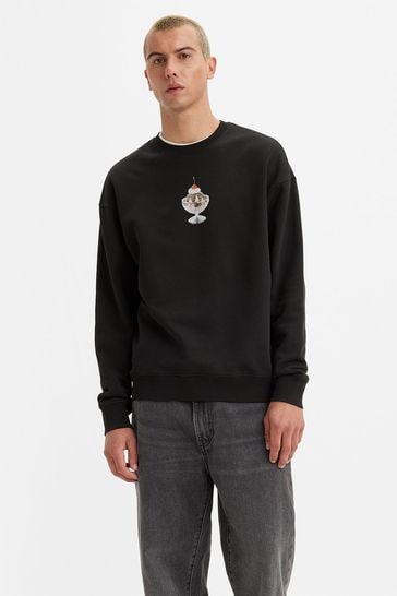 Levi's® Black Oversized Graphic Sweatshirt