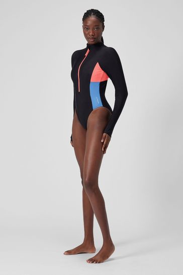 Colorblock swimsuit on sale