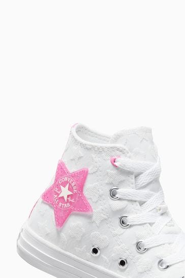 white converse with pink