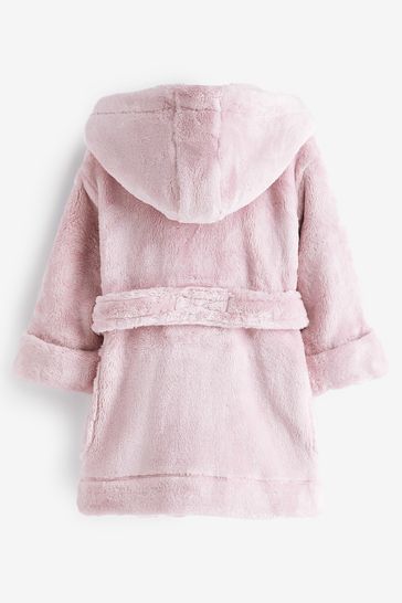 Buy Pink Soft Touch Fleece Dressing Gown 9mths 16yrs from Next Bahrain