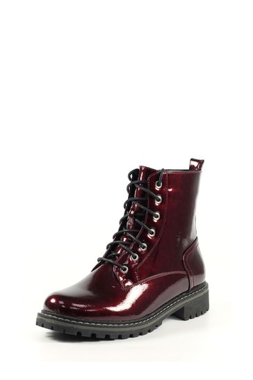 next burgundy ankle boots