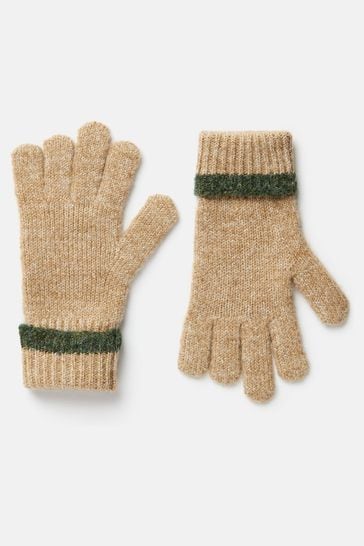 Joules Albert Oatmeal Knitted Gloves