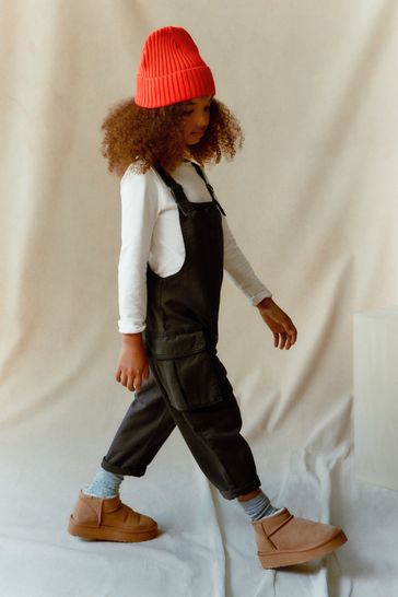 Cargo Next Black Dungarees Buy Washed Black Cargo Pocket Dungarees