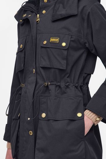 Hooded barbour top