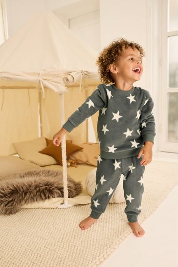 Buy Grey Star Soft Touch Fleece with Elastane Pyjamas 9mths 8yrs from Next Croatia