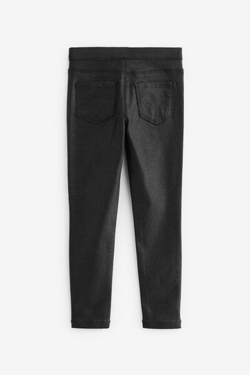 H&m coated jeggings discount