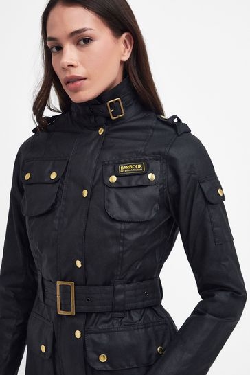 Buy Barbour International Black Waxed Iconic Biker Jacket from Next Germany