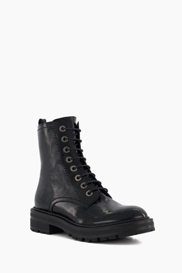 Dune black deals lace up boots