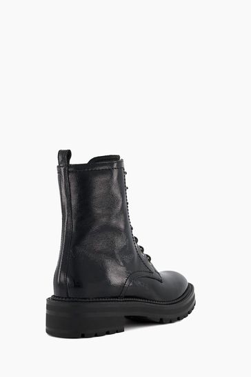 Dune black cheap lace up boots