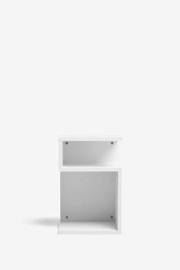 White S Shaped Side Table