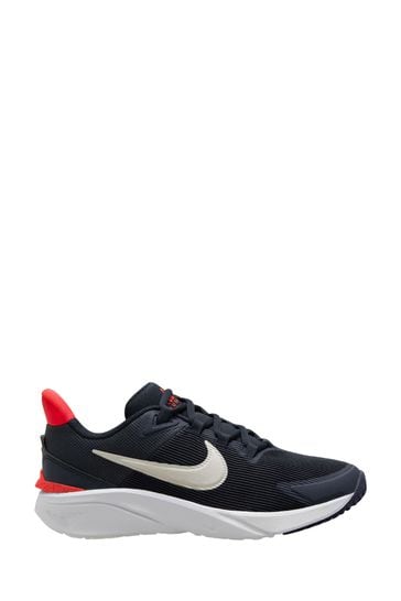 Nike Navy Star Runner 4 Youth Trainers