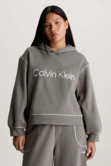 Calvin Klein Grey Future Shift Loungewear Hoodie
