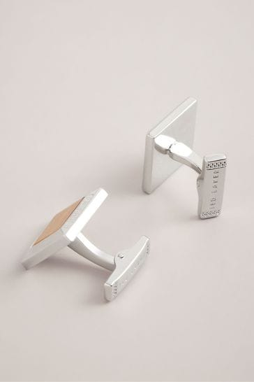 Buy Ted Baker Silver Tone Marl Cufflinks from Next Singapore