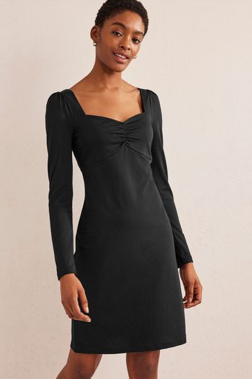 Buy Boden Black Sweetheart Jersey Mini Dress from Next Luxembourg