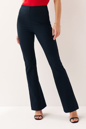 Navy Bootcut Trousers