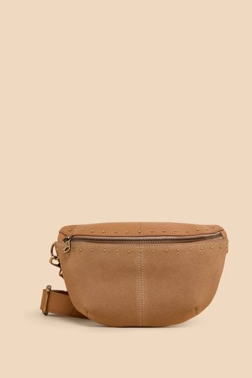 White Stuff Brown Sebby Mini Leather Sling Bag
