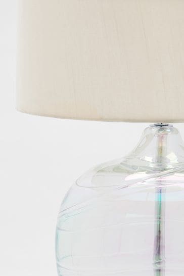 Iridescent Drizzle Table Small Lamp