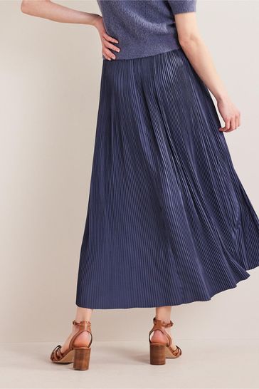 Boden blue 2025 pleated skirt