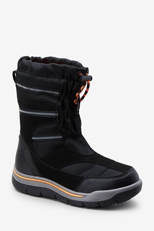 black water resistant boots