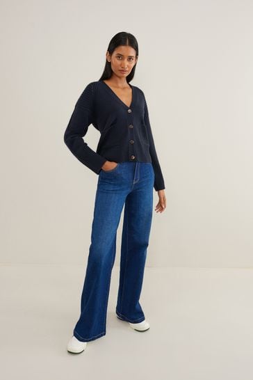 Blue and on sale gold cardigan