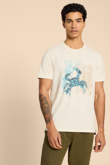 Buy White Stuff White Crab Graphic T Shirt from Next Canada