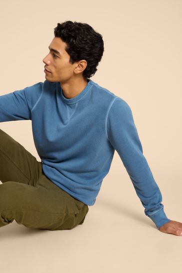 Mens 100 cotton crew neck sweaters 2025