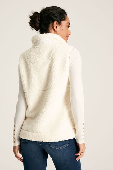Joules Mallory Cream Fleece Gilet