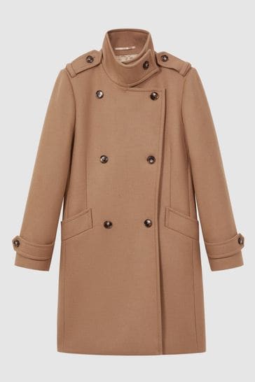Wool blend camel coat 2025