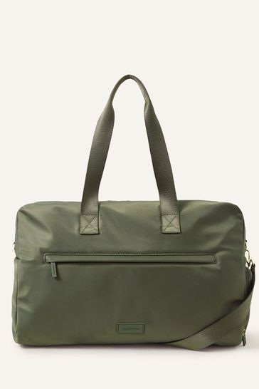 Green overnight bag top