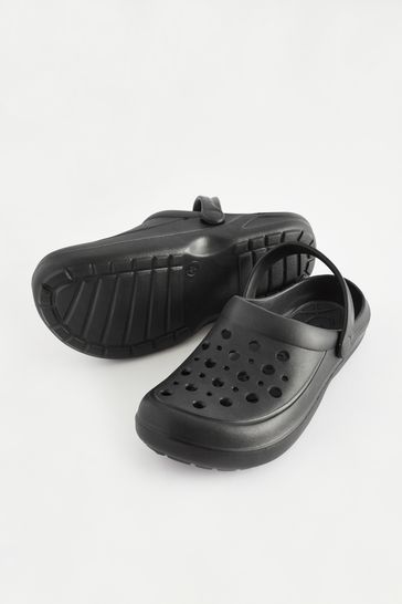 Black clogs hot sale