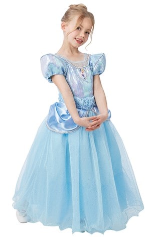 Rubies Blue Disney Princess Cinderella Premium Fancy Dress Costume
