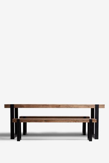 Buy Jefferson Large Dining Table And 2 Bench Set from the ...