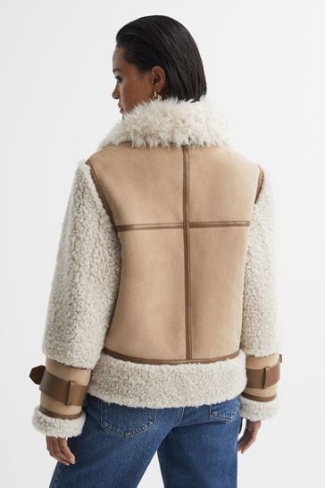 Reiss cheap sheepskin jacket