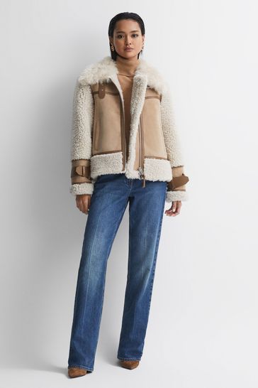 Reiss sheepskin jacket online