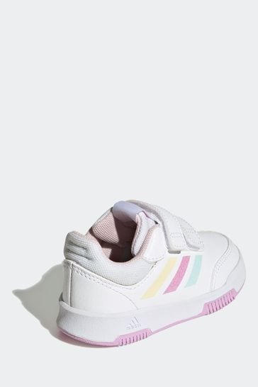 Pink and white adidas trainers clearance